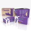 Glades Nitrile Disposable Gloves, 8 mil Palm , Nitrile, Powder-Free, XXL, 500 PK, Purple XXL